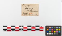Etiketten zu Bronzegürtelhaken (NHMW-PRAE-023799)